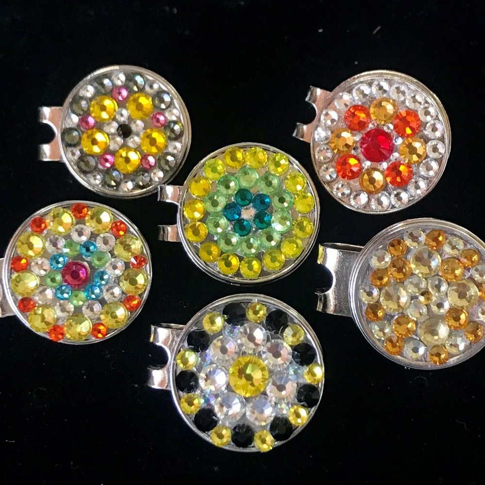 Pretty Putts Golf Ball Markers - The Yellows